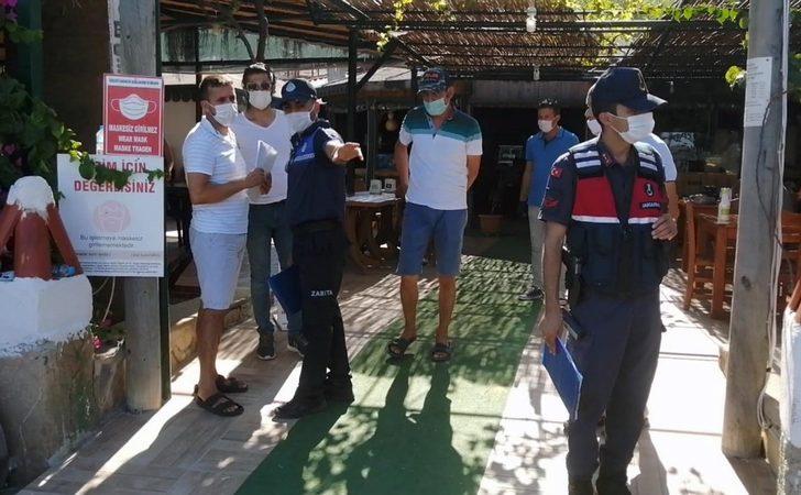 Plajlarda jandarmadan maske uyarısı G3