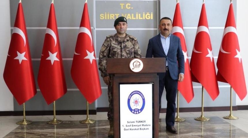 &Ouml;zel Harekat Başkanı T&uuml;rker&rsquo;den Vali Hacıbektaşoğlu&rsquo;na ziyaret