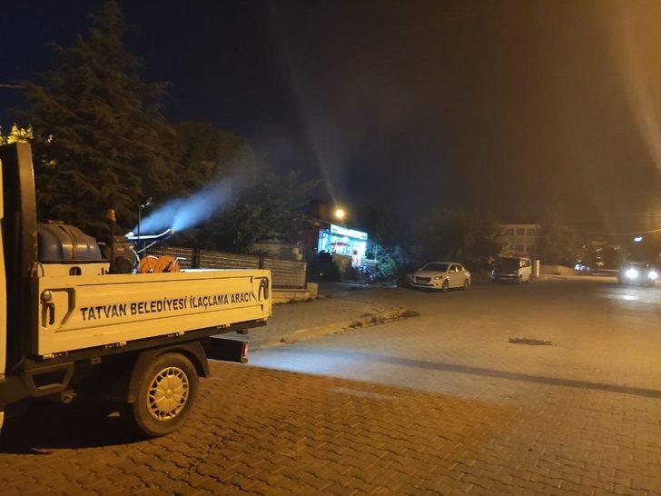Tatvan Belediyesi ilaçlama ekibi iş başında G2