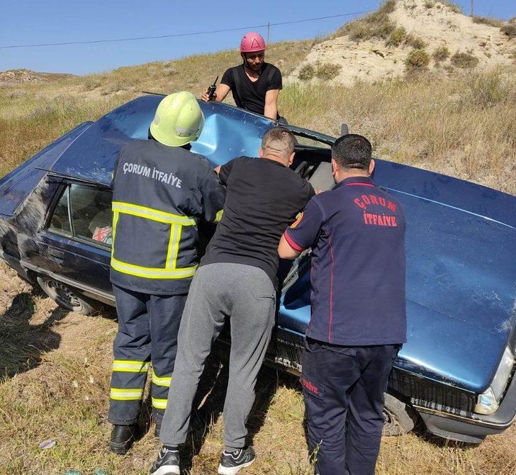 Kontrolden otomobil şarampole uçtu G3