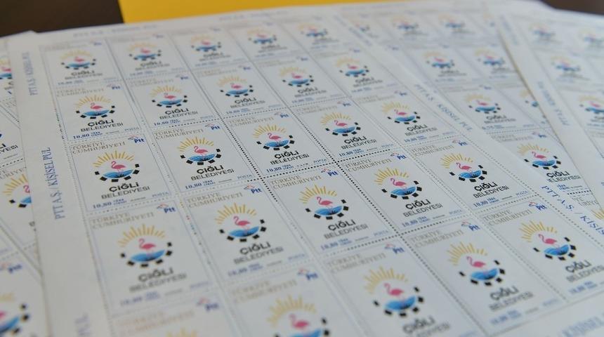 Çiğli Belediyesinden belediye logolu pul