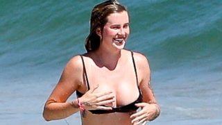 Ireland Baldwin bikinisinin azizliğine uğradı! Hemen kapadı