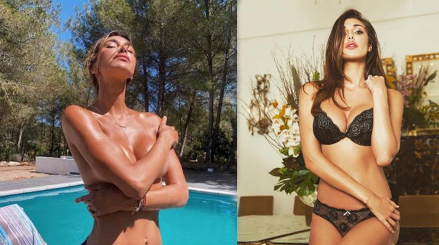 Belen Rodriguez'in verdiği poz sosyal medyayı salladı