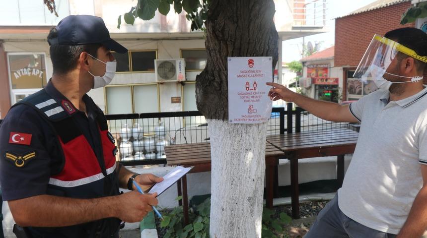 Sarıyer'de jandarmadan koronavir&uuml;s denetimi