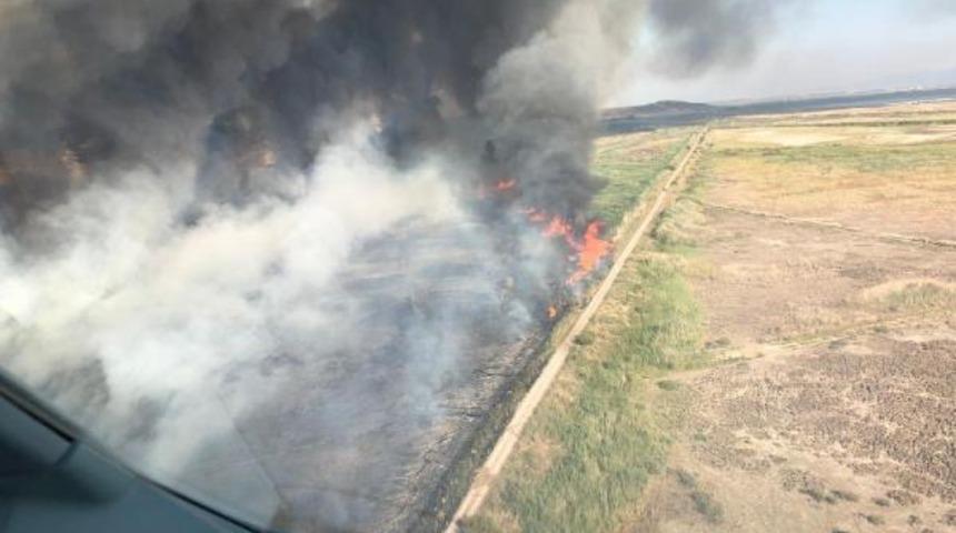 İzmir'in Balçova ilçesinde korkutan yangın