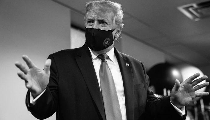 Trump'tan şaşırtan paylaşım! maskeyi taktı