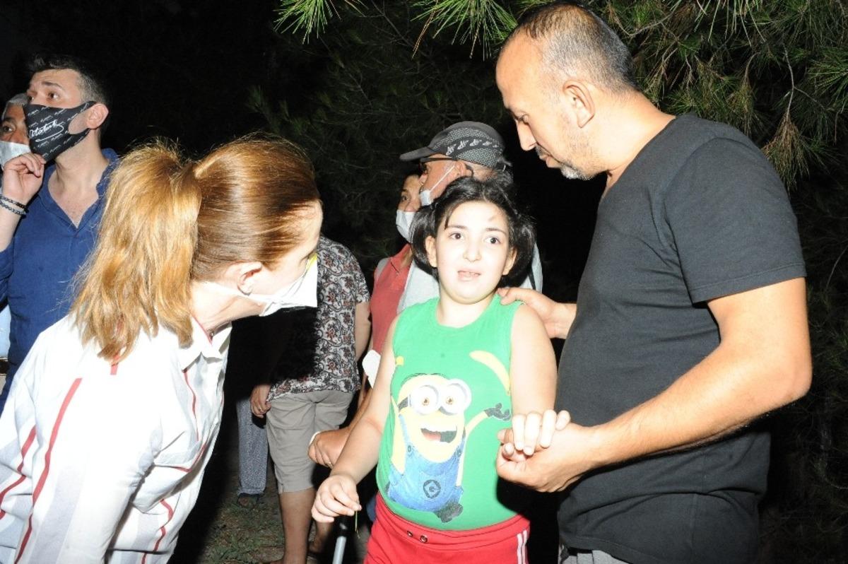 Başkan &Ccedil;alkaya, yangın alanına gitti