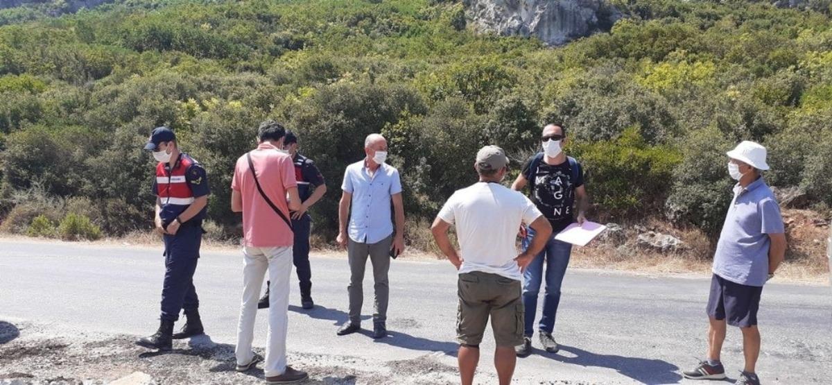 Kirazlı&rsquo;da bitki &ouml;rt&uuml;s&uuml;n&uuml; yok eden ka&ccedil;ak &ccedil;alışmaya jandarma m&uuml;dahale etti