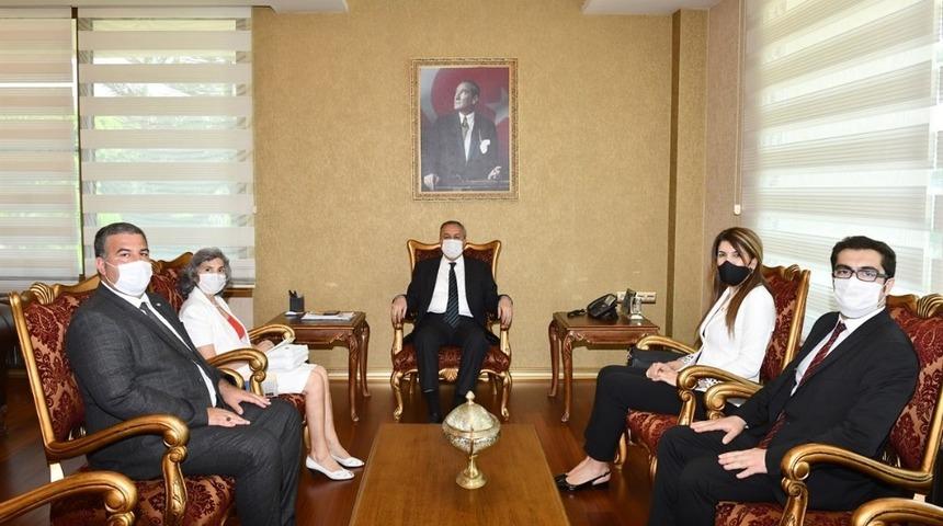 KKTC Mersin Başkonsolosu Mendeli, Vali Su&rsquo;yu ziyaret etti
