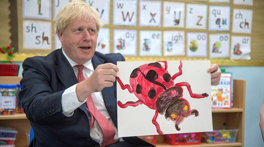 Johnson, 'sinirli uğur böceği' resmiyle gündemde