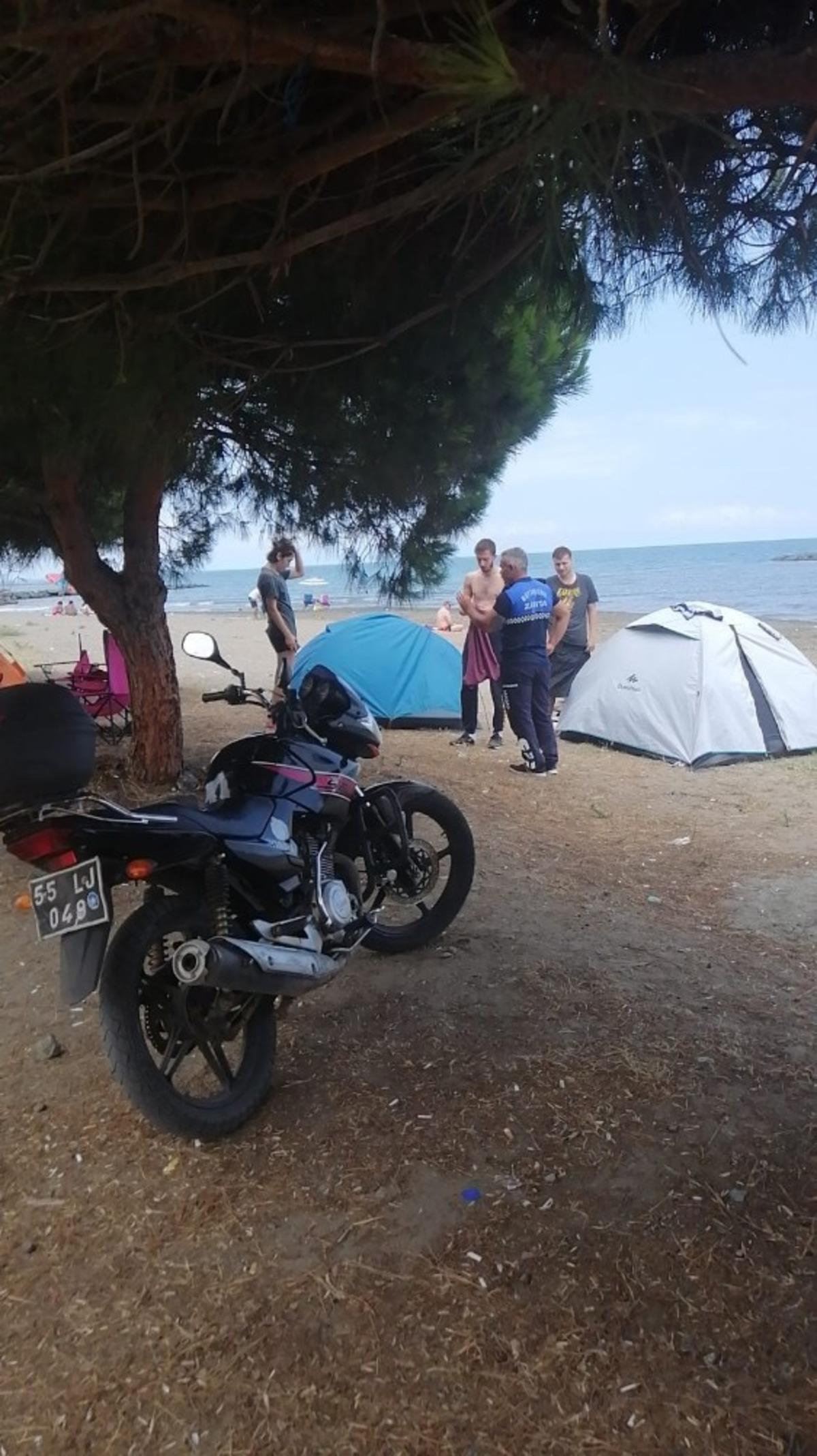 Zabıtadan mangal ve semaver yakanlara uyarı