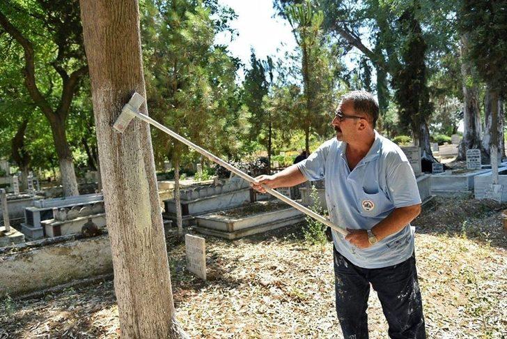 İncirliova’da mezarlıklar bayrama hazırlanıyor G5