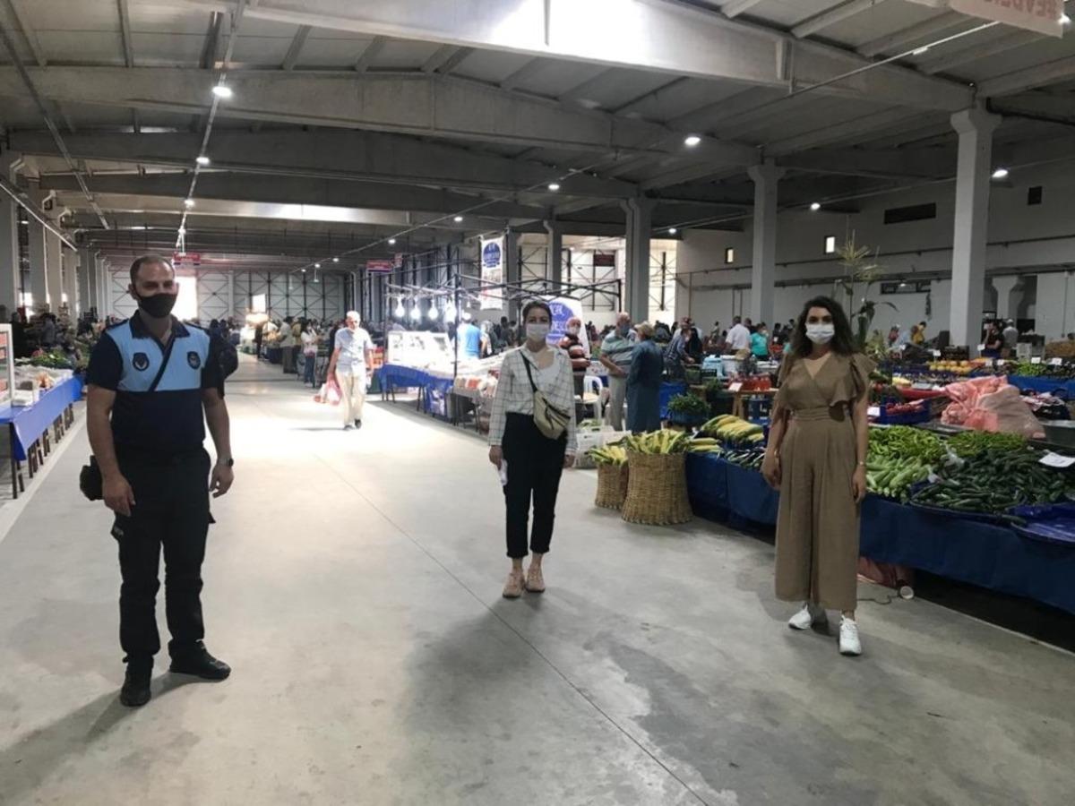 Koronanın kol gezdiği pazarlarda sıkı denetim