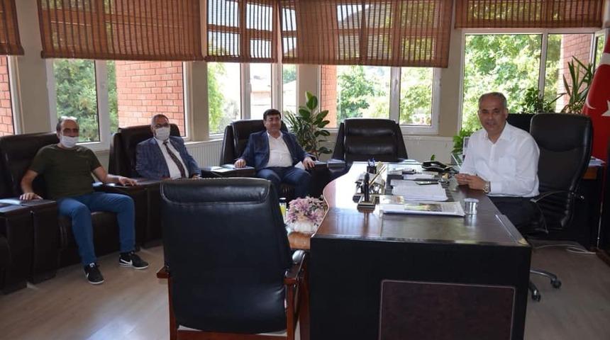 PTT M&uuml;d&uuml;r&uuml; Bozkurt&rsquo;dan Başkan Yaman&rsquo;a ziyaret