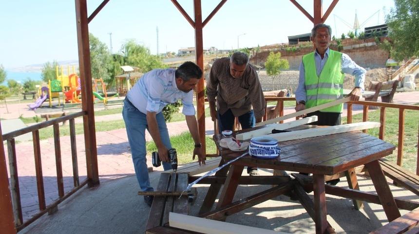 Kahta’daki parklar yenileniyor