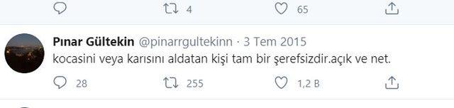 pınar gültekin tweet