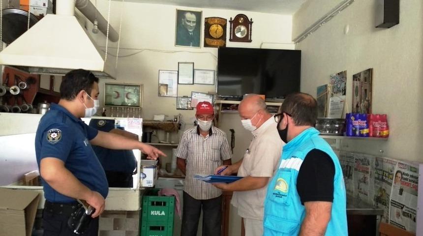 Hisarcık&rsquo;ta iş yerlerine eş zamanlı Korona vir&uuml;s denetimi