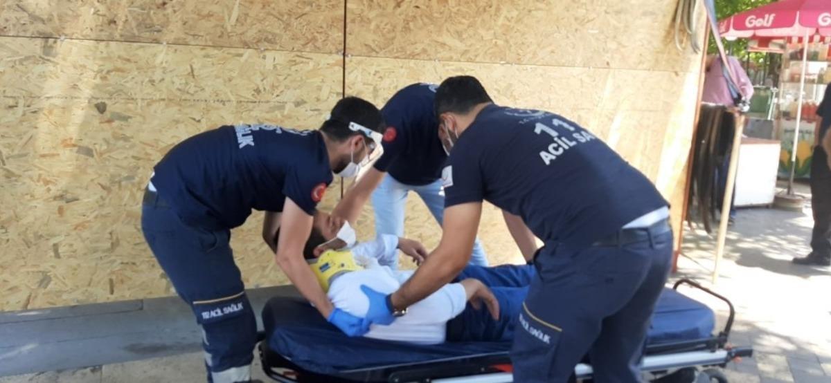 Otomobil bisiklete &ccedil;arptı: 1 yaralı