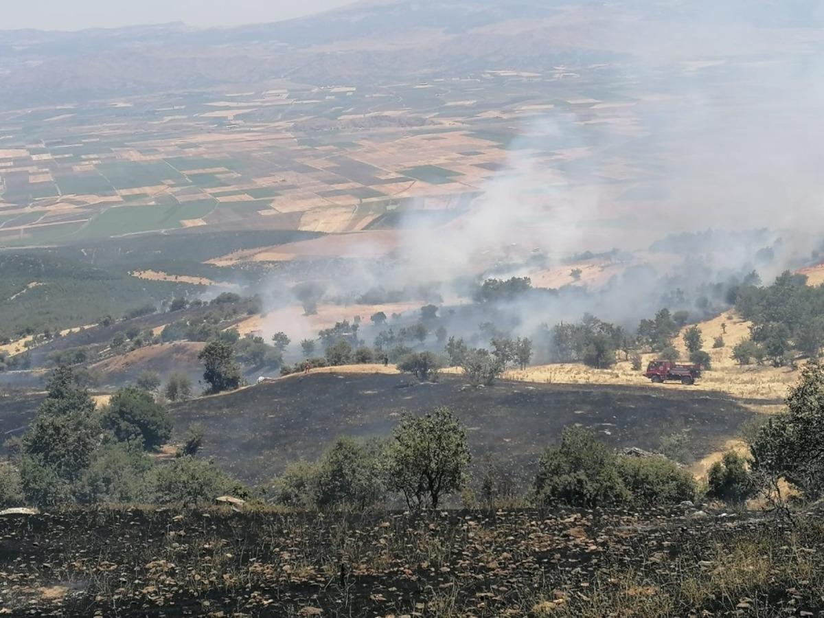 Nurdağı&rsquo;nda orman alanda yangın
