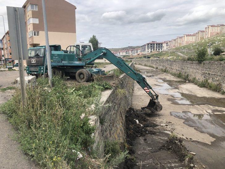 Kars’ta DSİ dereleri temizliyor G3