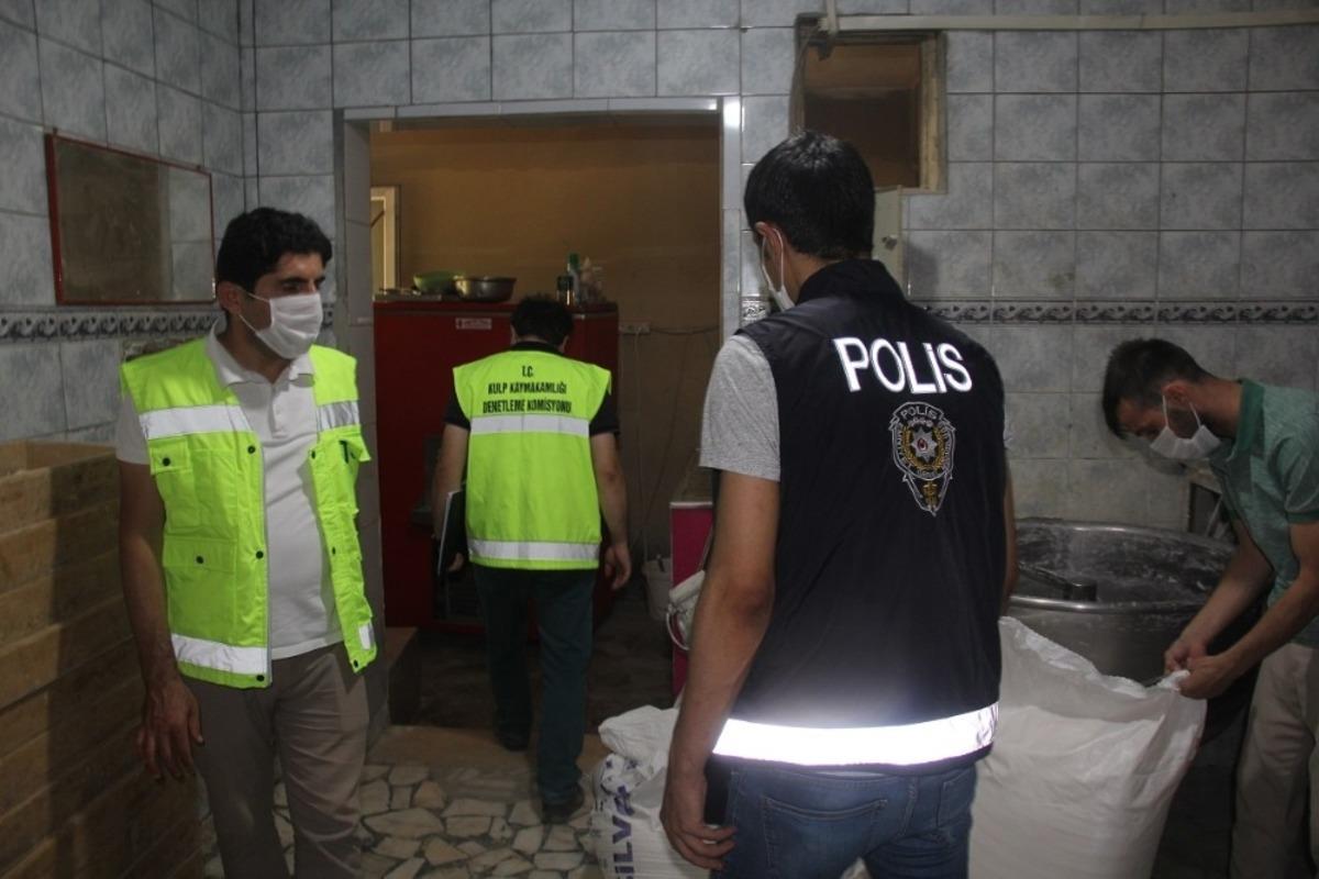 Kulp&rsquo;ta maske, sosyal mesafe ve hijyen denetimi