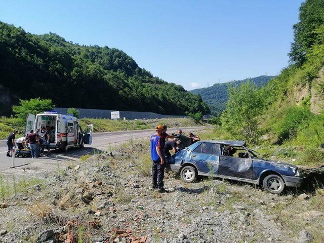 Zonguldak’ta trafik kazası: 2 yaralı