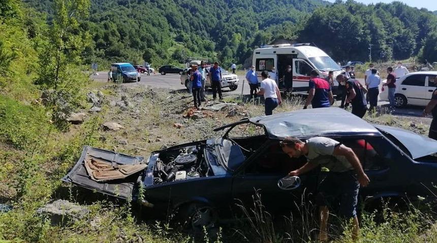 Zonguldak’ta trafik kazası: 2 yaralı