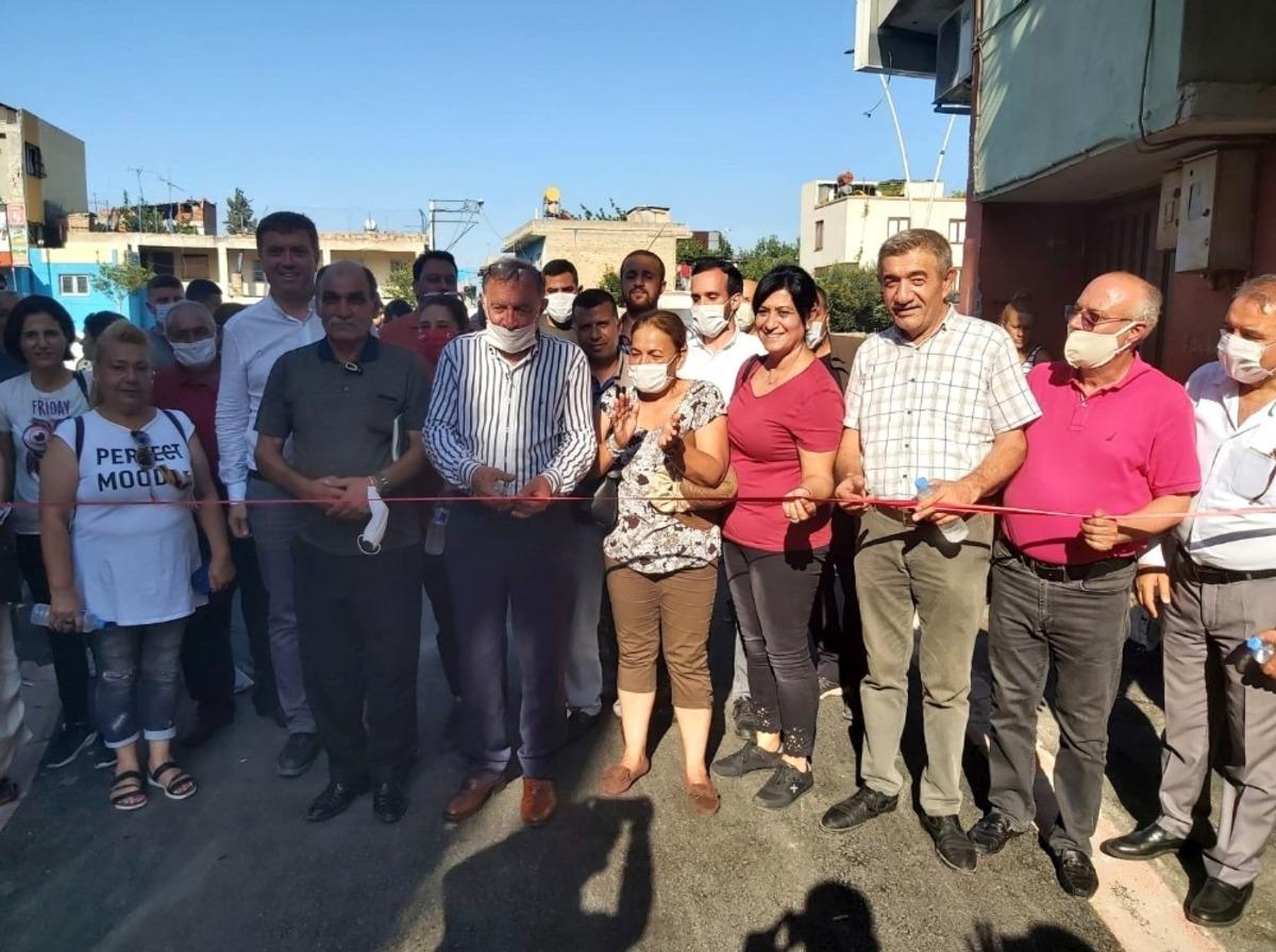 Asfaltlanan sokaklara sembolik a&ccedil;ılış