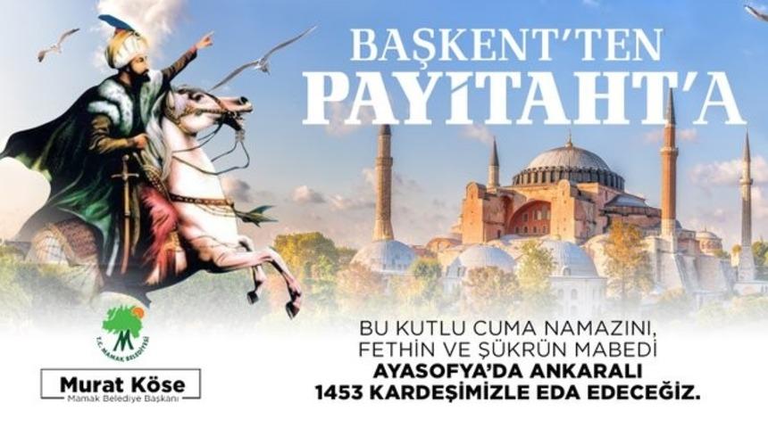 Mamak Belediyesi bin 453 Ankaralıyı Ayasofya Camii&rsquo;ne g&ouml;t&uuml;r&uuml;yor