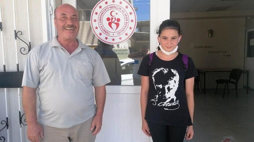 Yunusemreli judocu Halime&rsquo;ye en b&uuml;y&uuml;k destek dedesinden