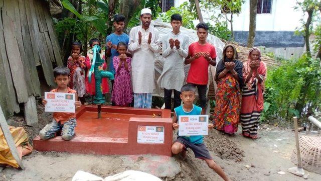 KOMEK kursiyerlerinden Bangladeş’e su kuyusu