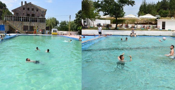 İnönü havuzlarının doğal kaynak suyunda serinleme keyfi G3