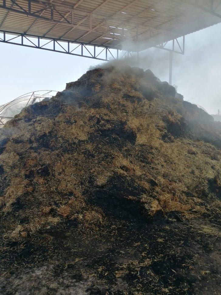 Kaynak makinesi 20 ton samanı küle çevirdi G2