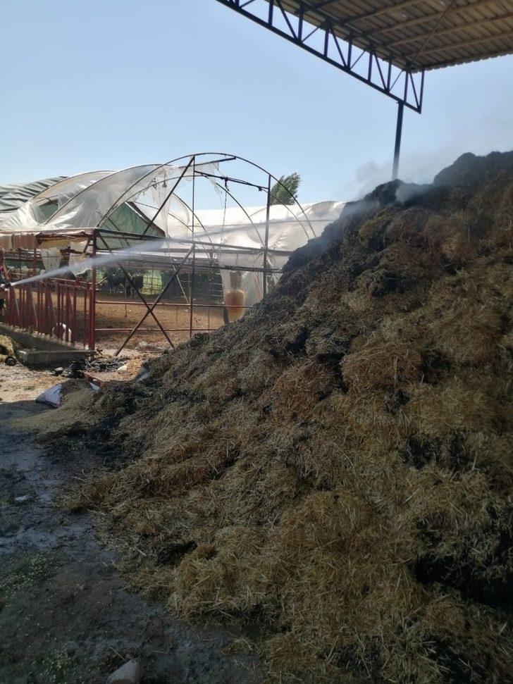 Kaynak makinesi 20 ton samanı küle çevirdi G4