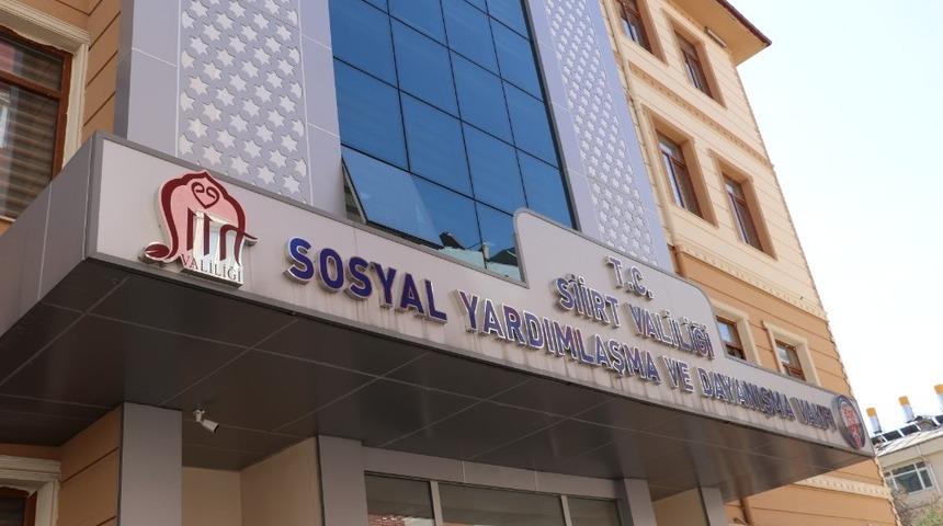 Siirt&rsquo;te 28 bin 21 aileye 46 milyon 119 bin lira yardım yapıldı