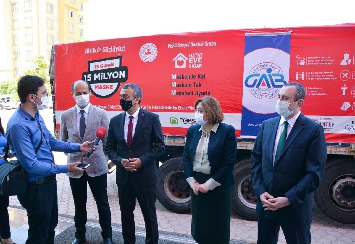 GAİB&rsquo;ten b&ouml;lge illerine 750 bin adet maske desteği
