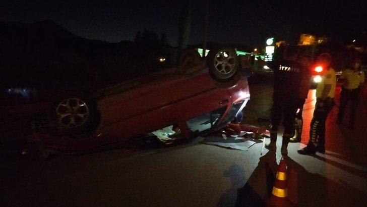 Otomobil takla attı, sürücü ölümden döndü G2