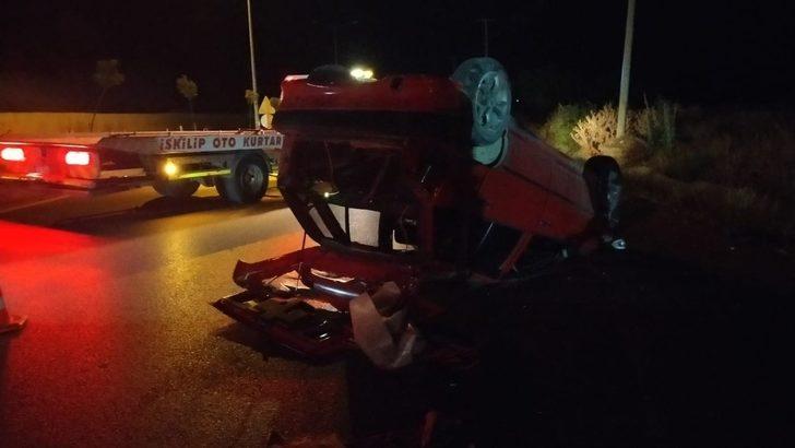 Otomobil takla attı, sürücü ölümden döndü G3