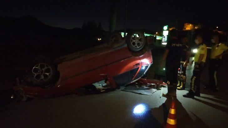 Otomobil takla attı, sürücü ölümden döndü G4