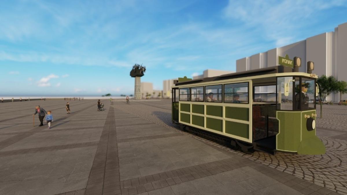 Kordon&rsquo;a nostaljik tramvay geliyor