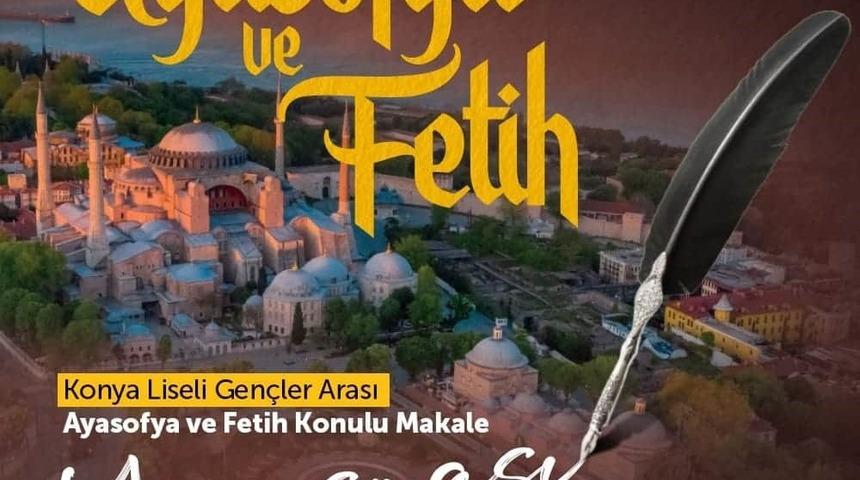 Konya Büyükşehir’den “Ayasofya ve Fetih” konulu makale yarışması