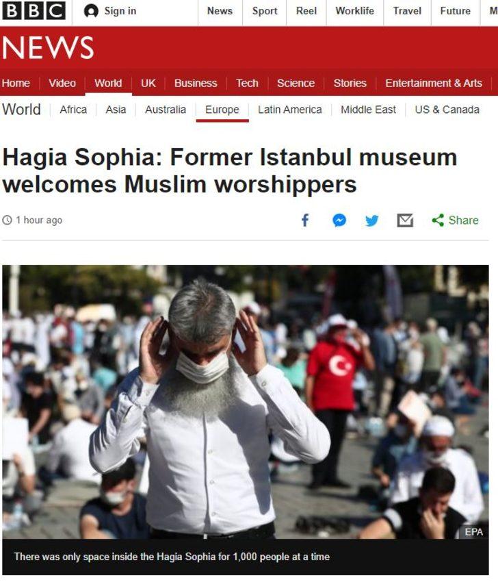 Ayasofya’da 86 yıl sonra ilk Cuma namazı dünya basınında G4