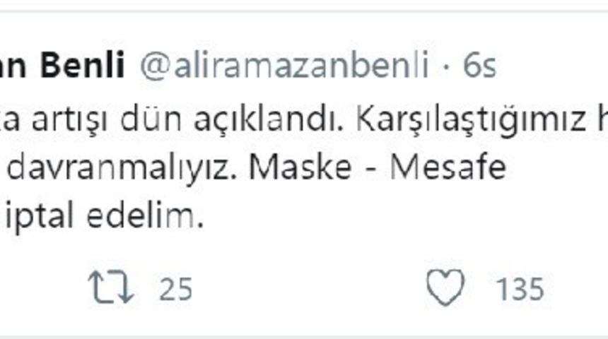 İl Sağlık Müdürü Benli uyardı, "Herkesi Covid taşıyormuş gibi düşünerek davranmalıyız"