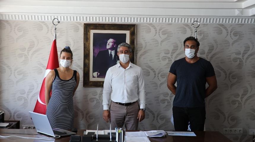 Milli sporcular Marmaris&rsquo;i ziyaret etti