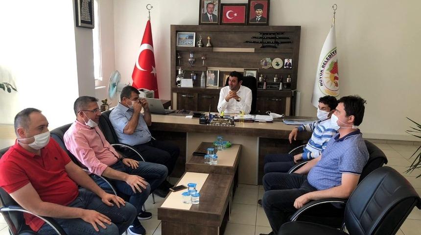 H&uuml;y&uuml;k&rsquo;te yapımı devam eden yol projeleri yerinde incelendi