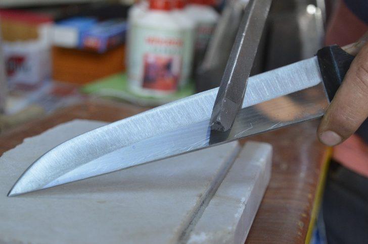 Yok olmaya yüz tutan özel taş ve eğe bıçak bileme G1