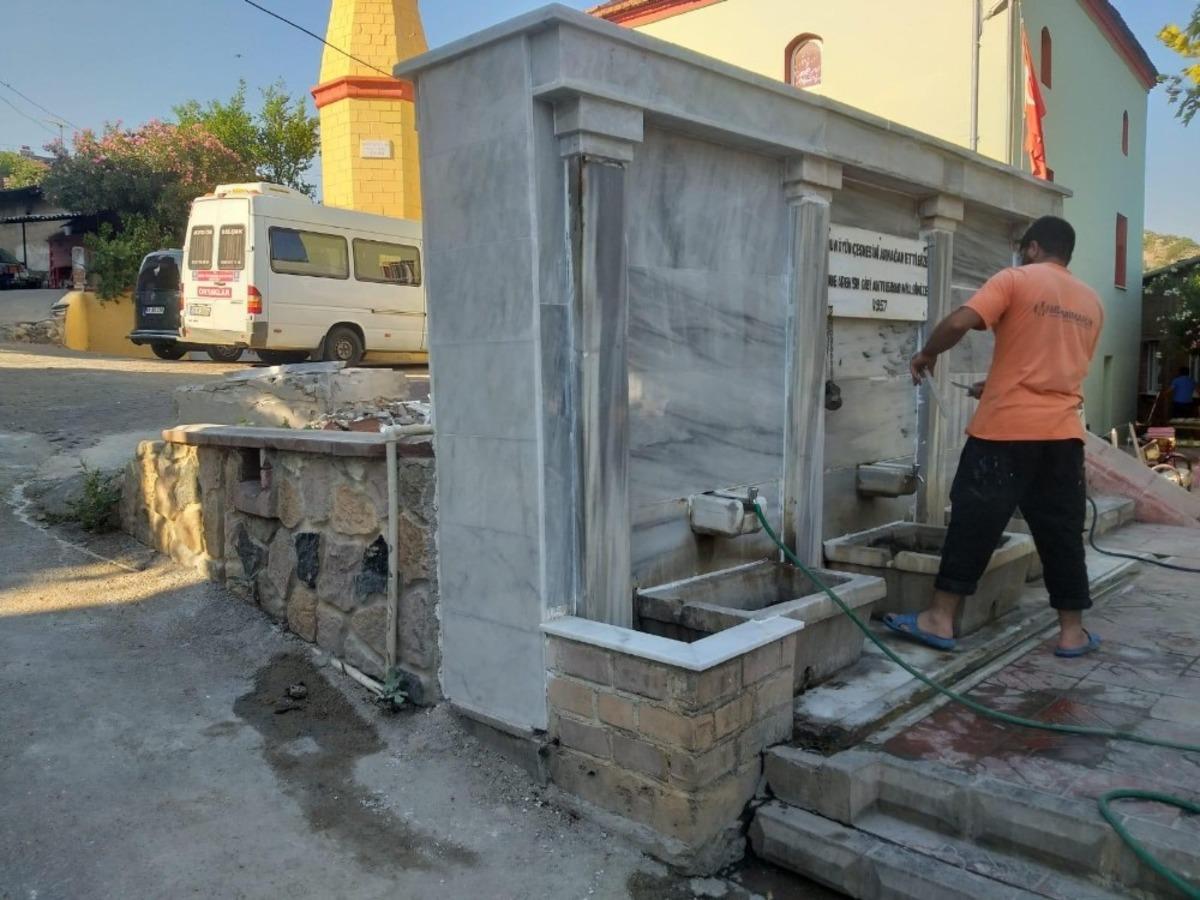 Milli M&uuml;cadeleye katkılarından dolayı Celal Bayar tarafından hediye edilen &ccedil;eşme restore edildi