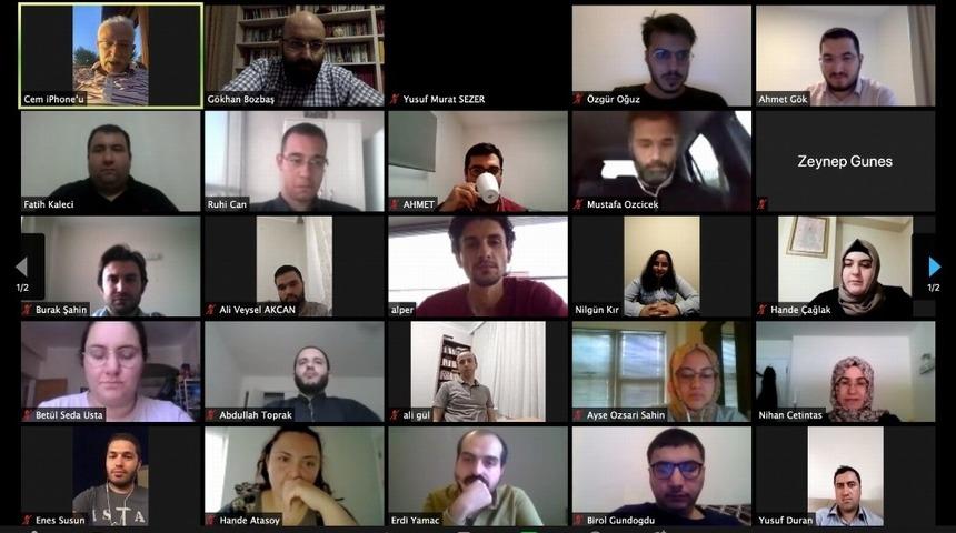 NE&Uuml; Rekt&ouml;r&uuml; Zorlu, YLSY bursiyerleriyle online toplantıda buluştu