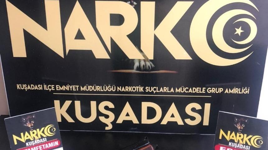 Kuşadası&rsquo;nda uyuşturucu operasyonu, 2 ş&uuml;pheli g&ouml;zaltına alındı