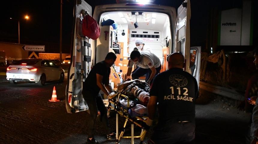 Manisa'da korkun&ccedil; kaza! Motosiklet s&uuml;r&uuml;c&uuml;s&uuml;n&uuml;n bacağı koptu